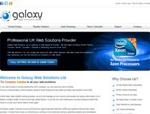 Tablet Screenshot of galaxywebsolutions.com